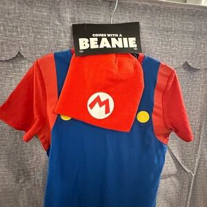 Nintendo Red and Blue Mario Tee with Beanie